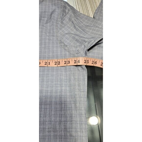 John Varvatos Regu Fit Dress Shirt Button Up Size 36/37 17 1/2 Plaid Royal Bl - Picture 14 of 16